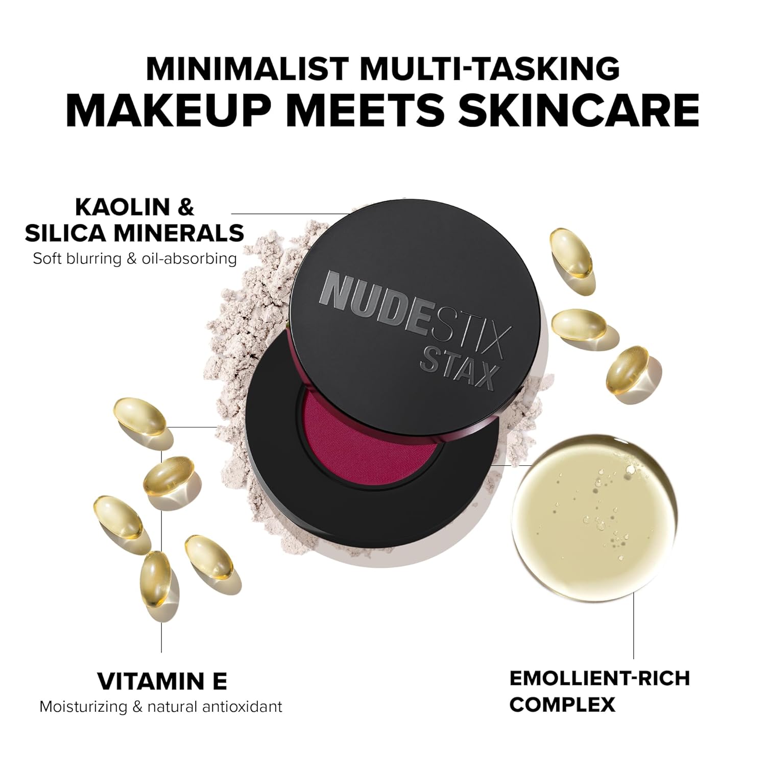 Nudestix STAX All Over Color Blush Balm – Multi-Use Cream Blush for Cheeks, Eyes & Lips with Soft Matte Finish - Image 4