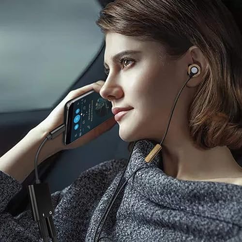 Miniatura 6 de Twinkk Divisor USB C, adaptador de audio y carga USB C 2 en 1 USB C a doble USB C y conector de auriculares USB C compatible con Google Pixel