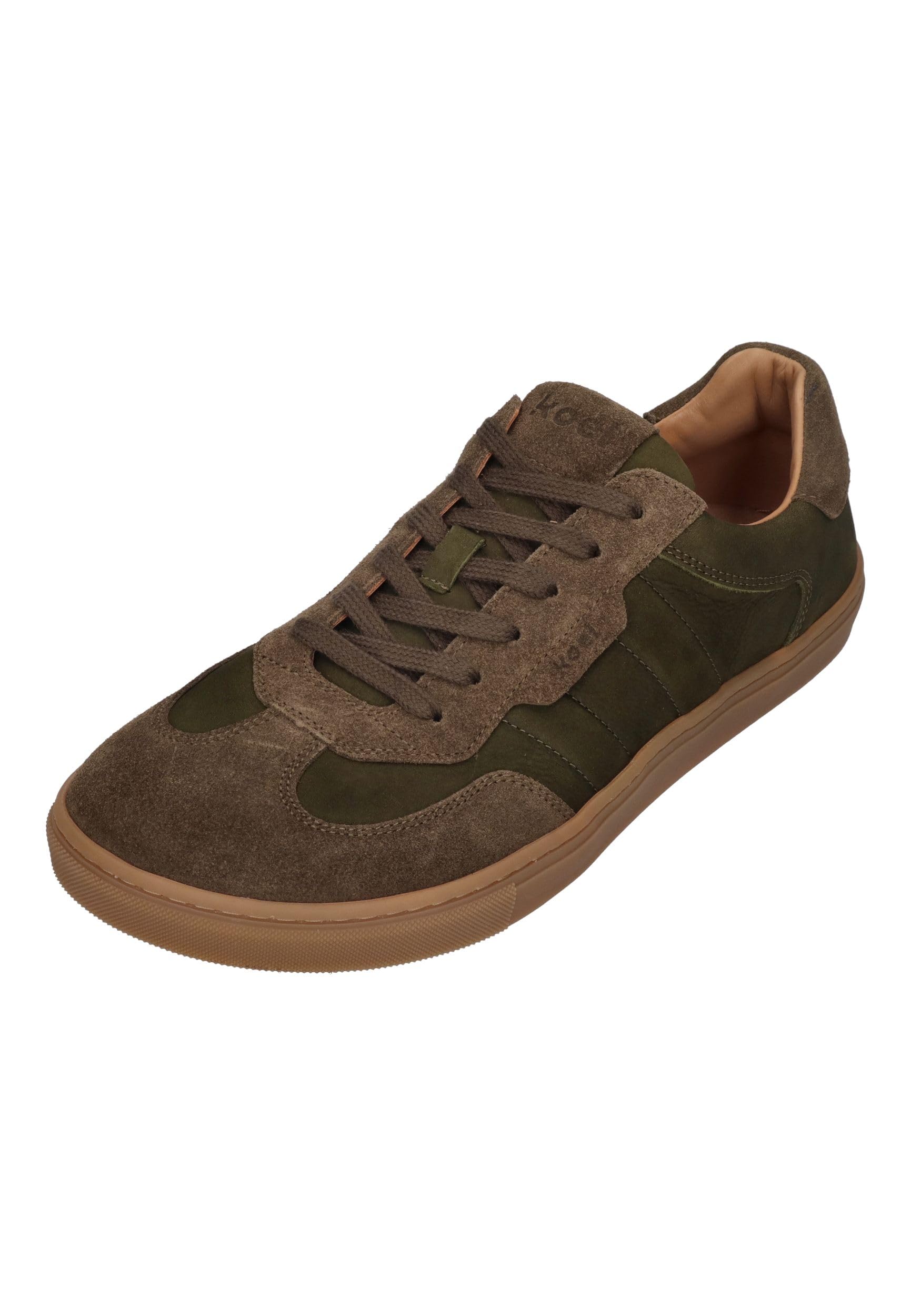 KOEL Barefoot Herren Sneakers Helio Suede Olive