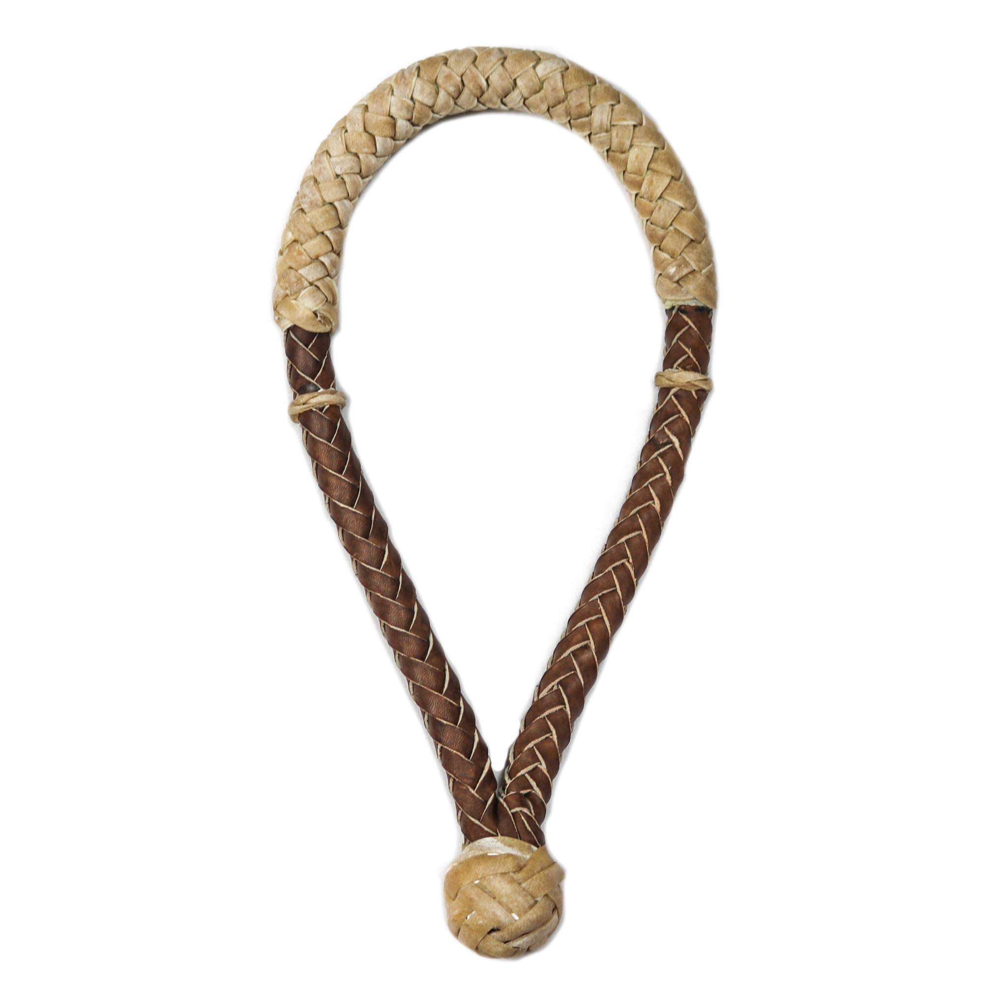 Brown Braided Rawhide Leather Horse Bosal Cable Core