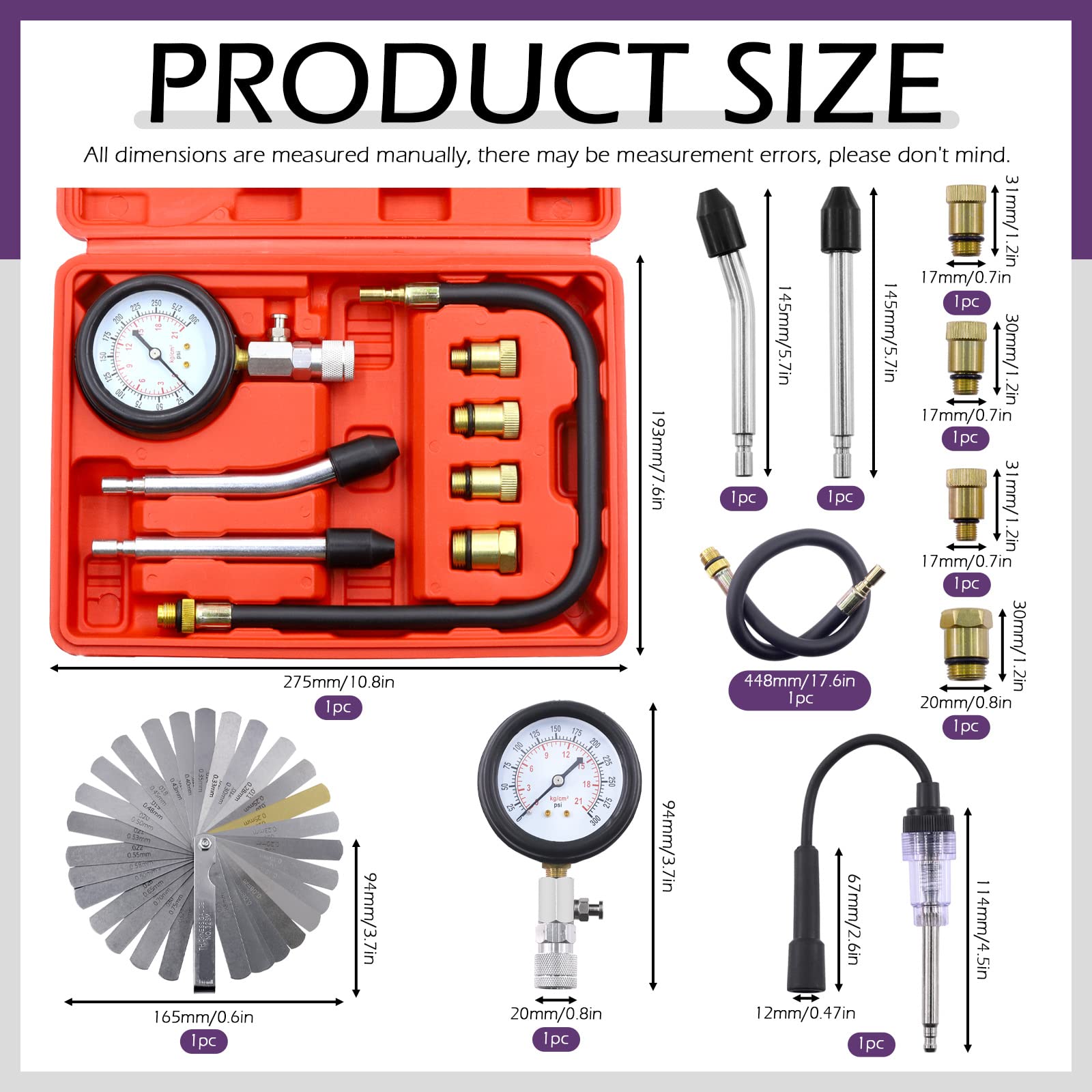 Powerbuilt 648394 Tune-Up Gauge - 25 Blade