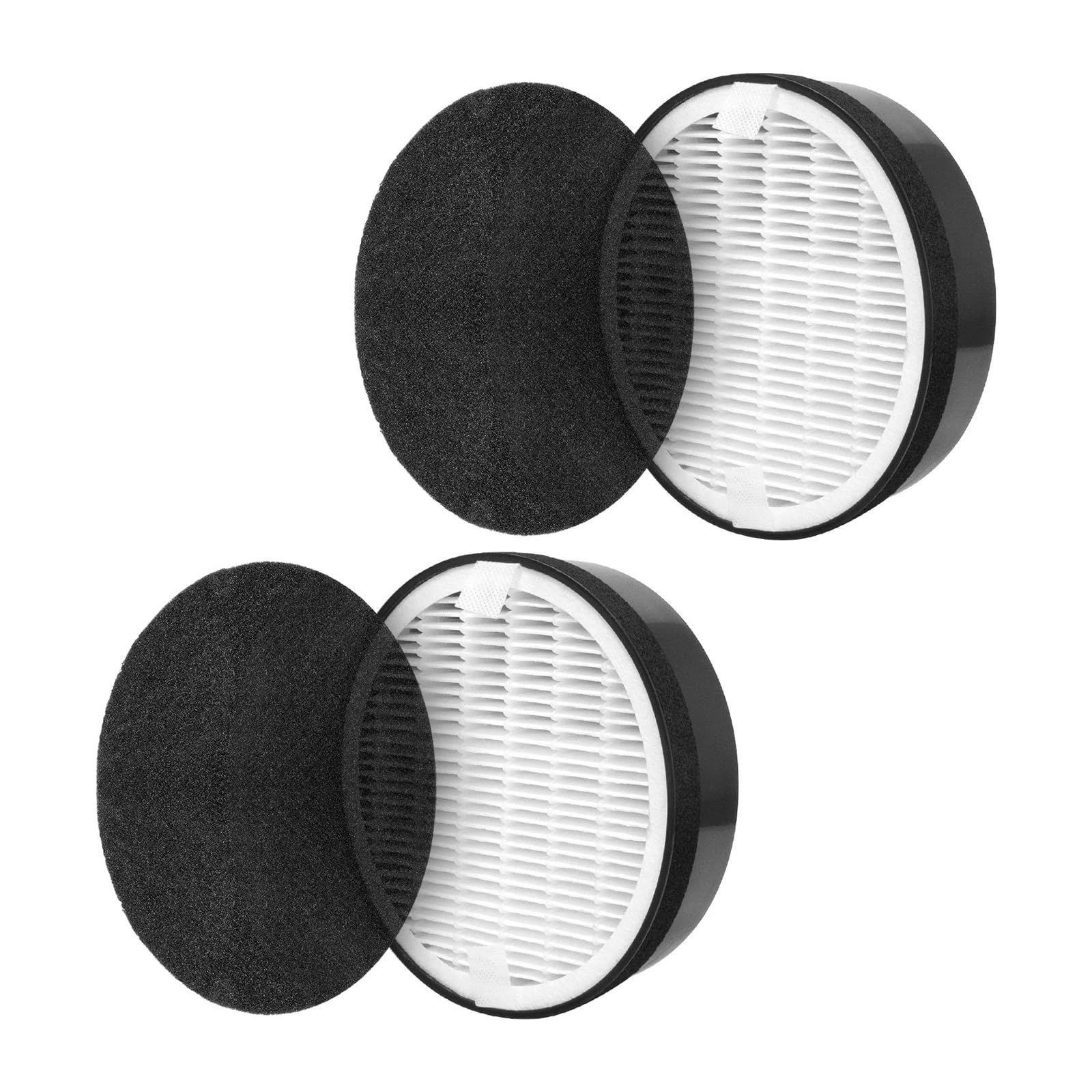 2Pack Air Purifier Hepa Filter Replacement，Compatible For Levoit LV-H132 LV-H132-RF，Activated Carbon Filter Nylon Pre-Filter，High Efficiency