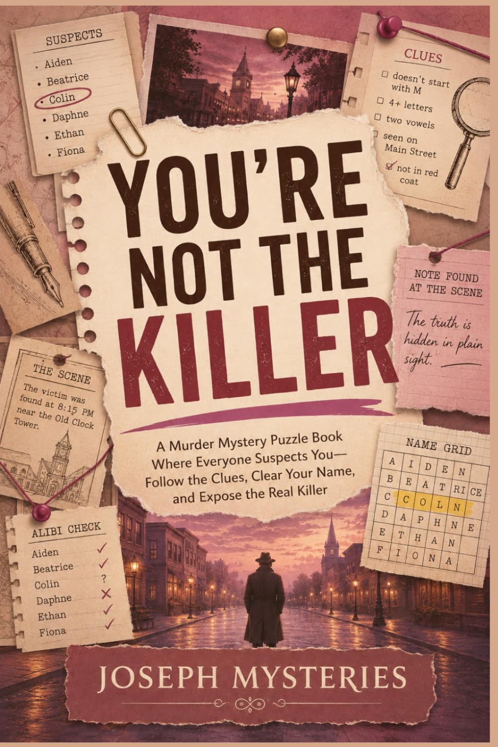 You're Not The Killer: A Murder Mystery Puzzle Book Where Everyone Suspects You - Follow the Clues, Clear Your Name, and Expose the Real Killer