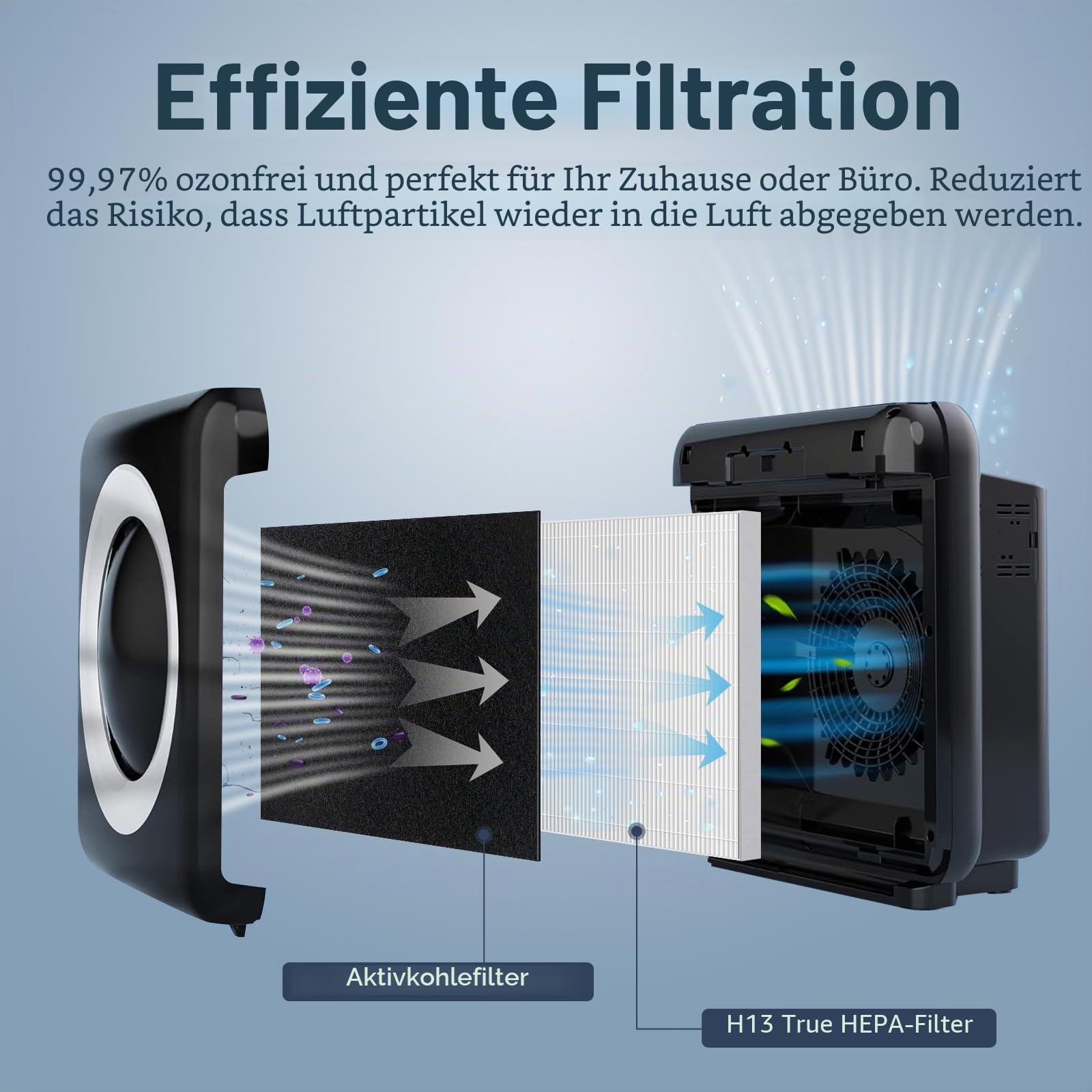 AP-1512HH Ersatzfilter, kompatibel mit Coway Airmega AP-1512HH Luftreiniger, H13 True AP1512hh Filterersatz, 2 echte HEPA-Filter + 8 Aktivkohlefilter