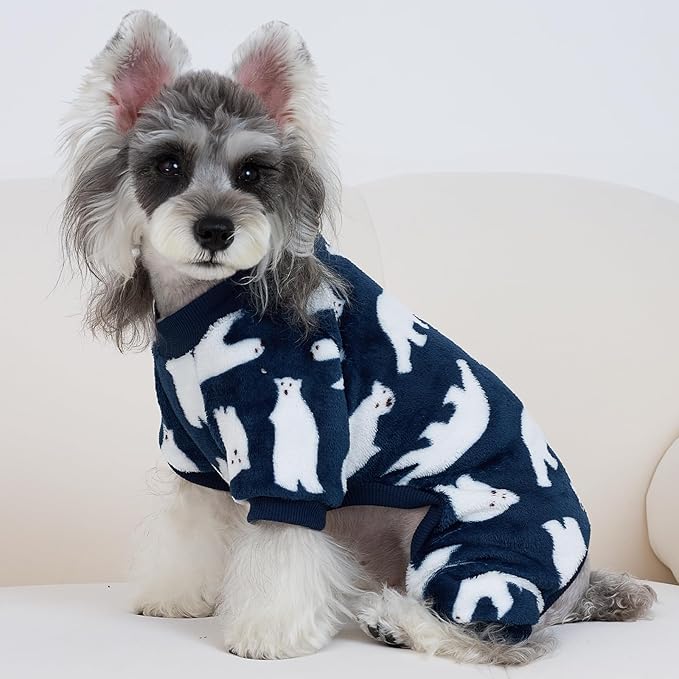 XPUDAC Pijama para Perro Oso Polar Pequeño Mediano Grande miniatura 4
