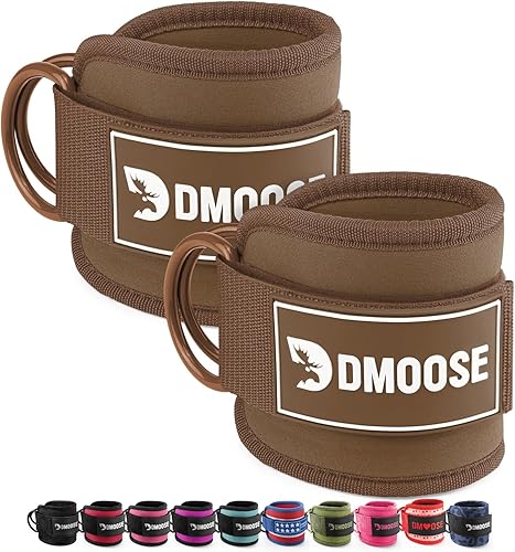 Miniatura 25 de DMoose Fitness Ankle Strap for Cable Machine - One Size Fit with Premium Padding Cuffs, Ankle Bands for Working Out, Booty Workouts, Leg Extension,