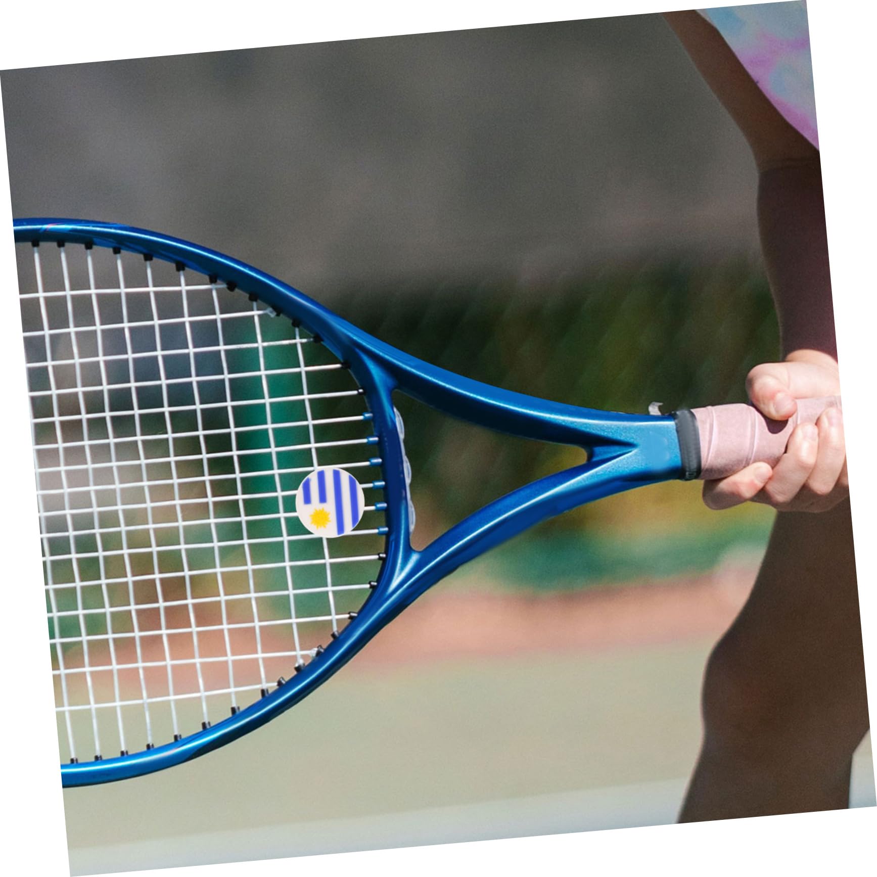 Milisten 5 Sätze Tennis Racket Dämpfer Silikon Stoßdämpfer Mit Uruguayanischem Flaggenmuster Für Tennisschläger Effektive Vibrationsreduzierung Für Tennisspieler 6 Stücke * 5