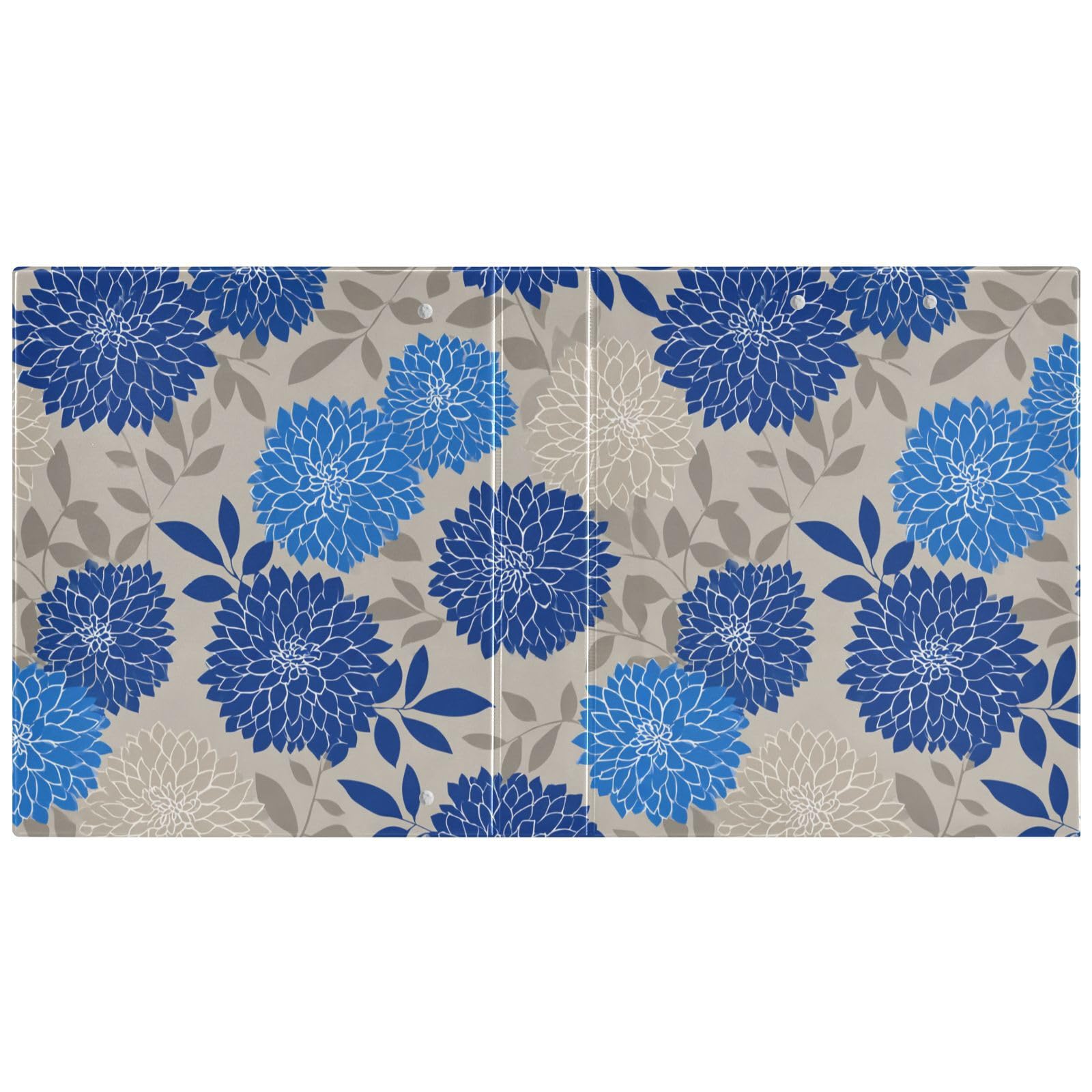 Raccoglitori da 1 e mezzo pollice Mexico Dahlia Taupe Blue