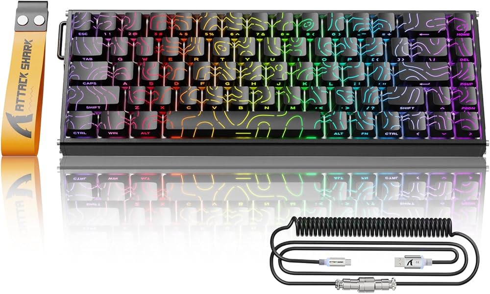 Amazon | ATTACK SHARK X68MAXHEラピッドトリガー キーボード