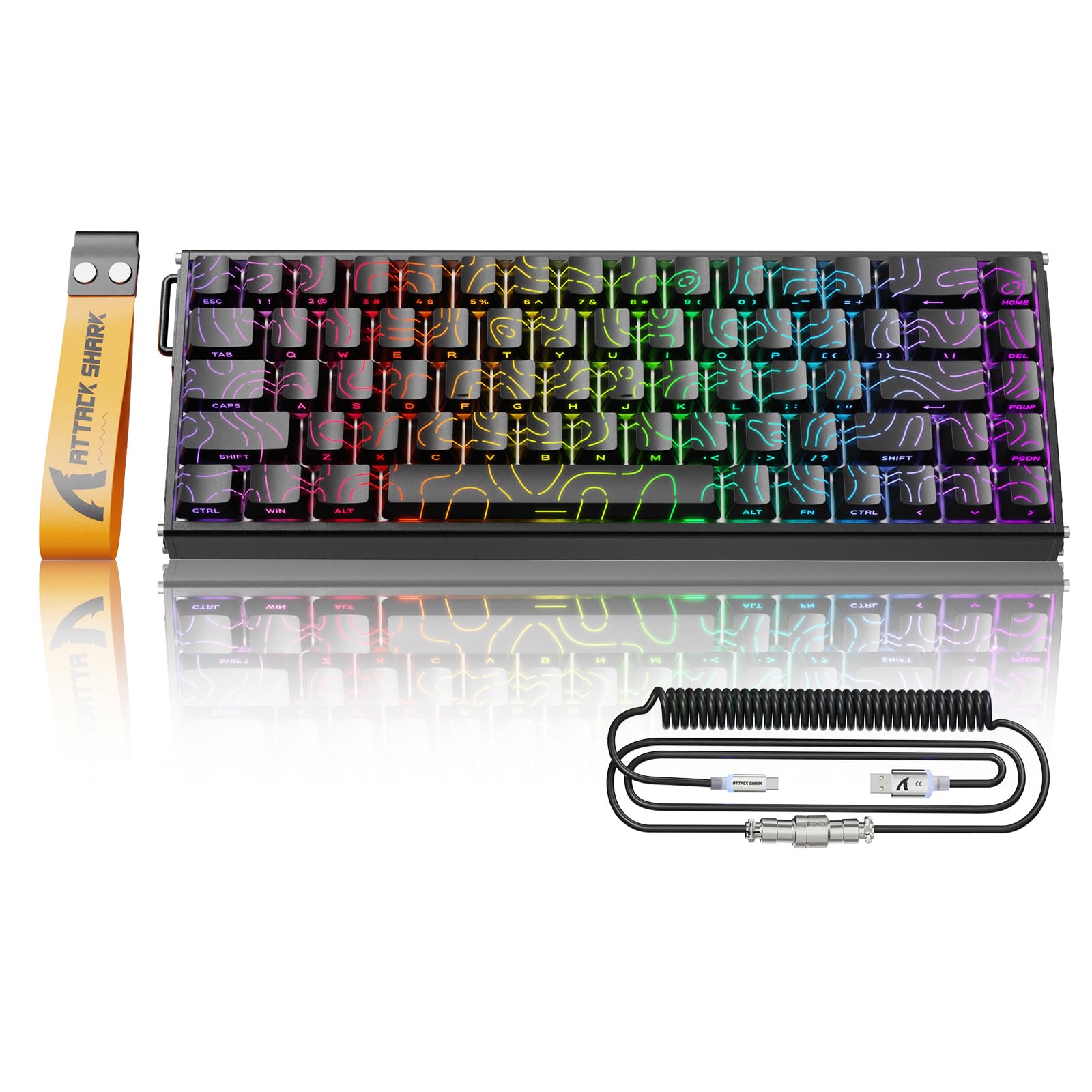 Amazon | ATTACK SHARK X68MAXHEラピッドトリガー キーボード