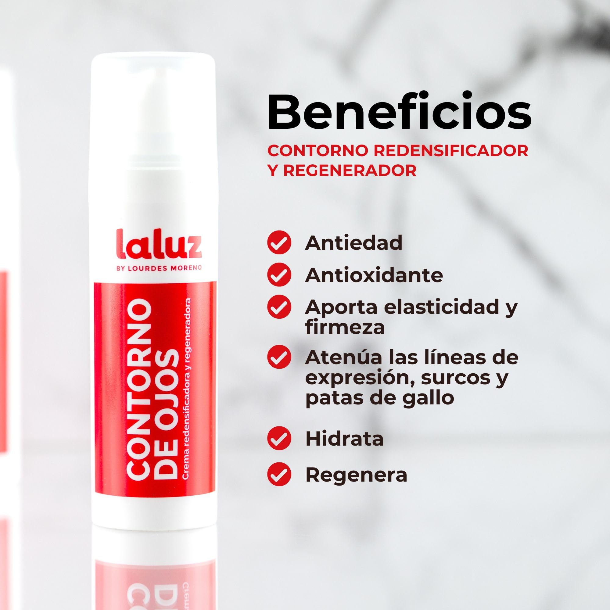 LaLuz by Lourdes Moreno Pack Rutina Facial Antiedad con Retinol 0.3% | Skincare Completo Mujer Contorno de Ojos, Sérum Vitamina C y Crema Antiarrugas Iluminadora | Hidratación, Luminosidad y Firmeza