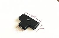 Vista 3 de 10 conectores hembra en forma de T de 0.394 in, 4 pines de 3 extremos para tira de luz LED RGB 5050 Flex (forma T)