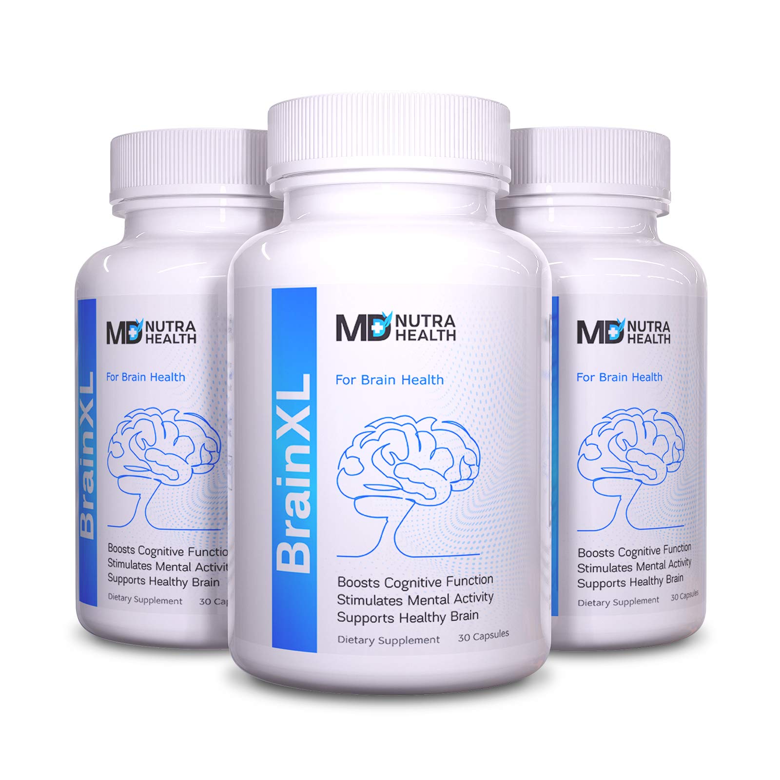 Brain Function Supplement - 3pck - Brain Booster for Memory, Clarity and Focus - Mental Focus Nootropic