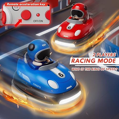 Miniatura 3 de Juguete de Navidad para niños pequeños de batalla de 3 a 5 jugadores  Carros de parachoques con control remoto de dibujos animados con luz y sonido