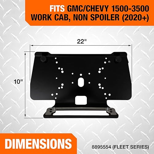 Miniatura 8 de Buyers Products 8895551 Fleet Series - Barra de luz sin taladros para Ford F-150 (2015+), Ford F-250 - F-550 (2017+)
