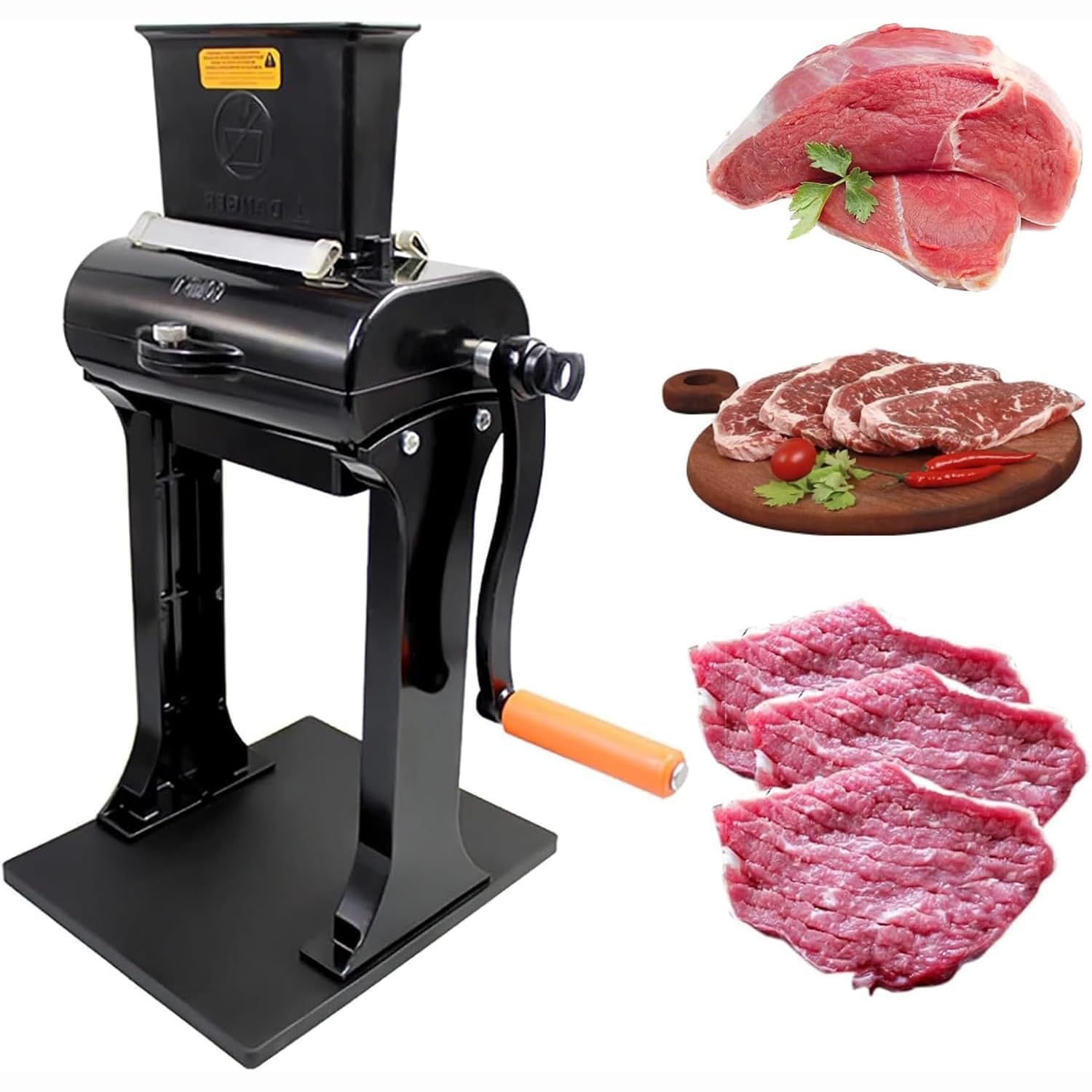 GYKOZY Heavy Duty Meat Tenderizer Machine for Steak, Beef, Chicken, Turkey & Pork – Professional Meat Flattening Tool for Easy Cooking & Meal Prep