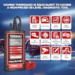 Thinkdiag2 All System Bidirectional Control OBD2 Diagnostic Scanner for iOS & Android, Bluetooth Scan Tool with CAN-FD Protocol, AutoVIN, Active Test, 15+ Reset Functions, ECU Coding, 1 Year Free