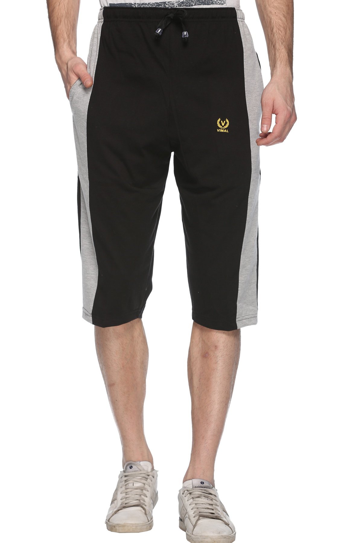 Regular FIT Black Capri for MEN-C7-BLACK01-XL(Pack of 1)-image-24