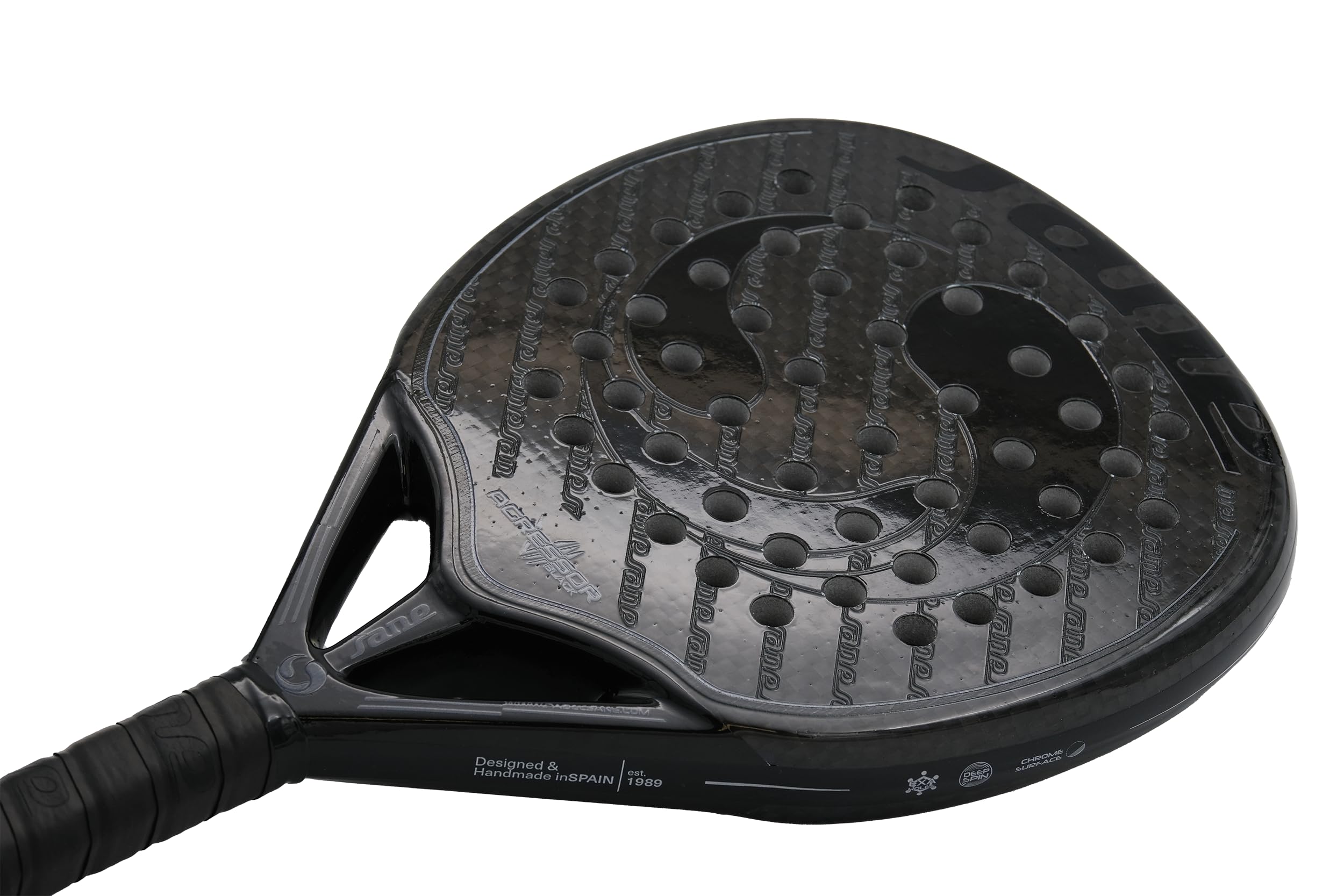 Racchetta Da Paddle Agressor VII Black - Carbonio 6K, Bilancio Medio-Alto, Peso 355-375g, Superficie 3D Deep Spin - Foto 14