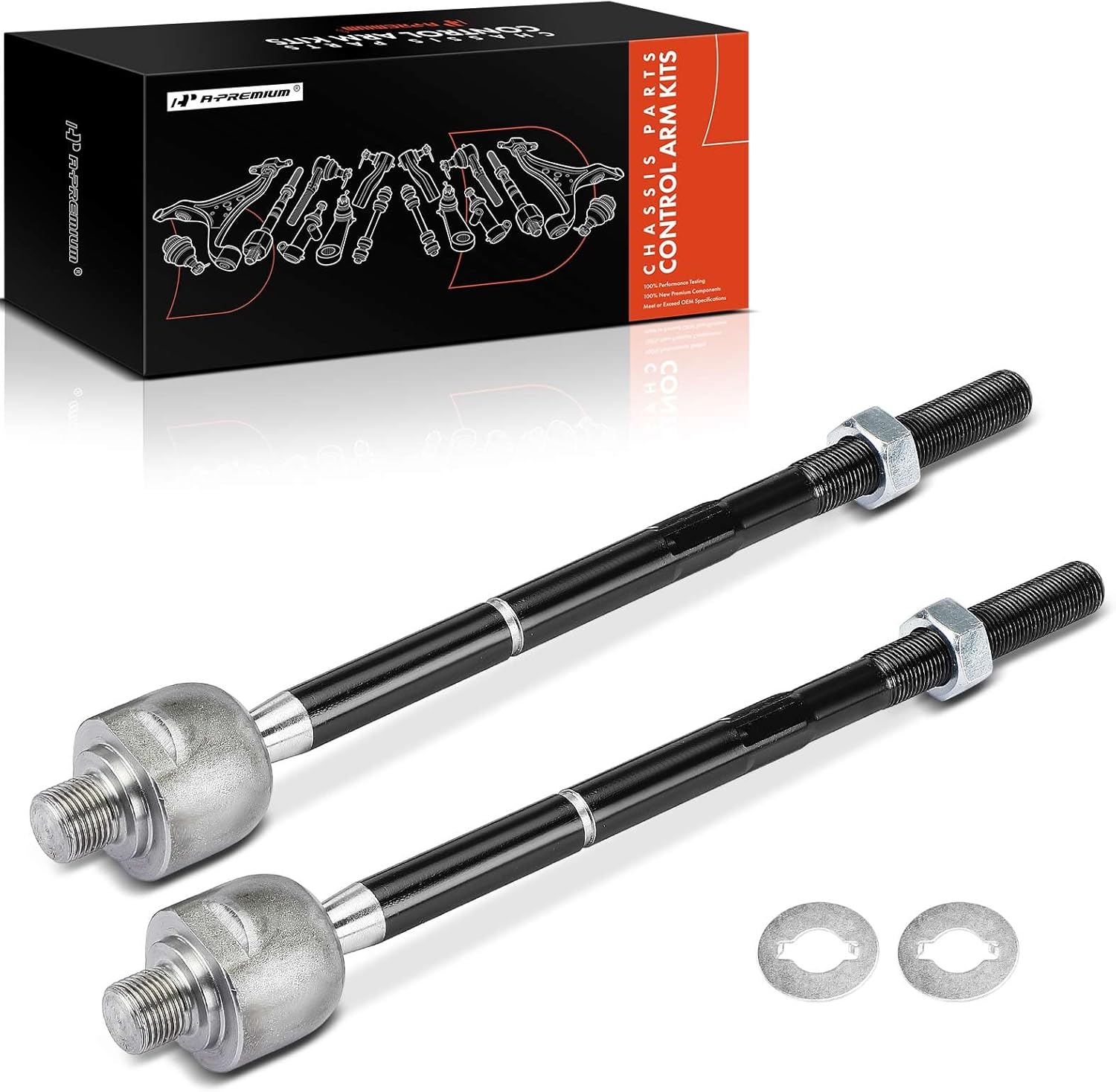 A-Premium 2 x Front Inner Tie Rod Ends, Compatible with Chevrolet Impala 2014-2020 & Buick LaCrosse 2014-2016, Regal 2014-2017