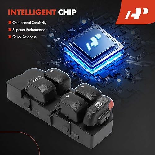 Miniatura 6 de A-Premium Master - Interruptor eléctrico de ventana compatible con Pontiac G6 2005 2006 2007 2008 2009, lado delantero izquierdo del conductor,