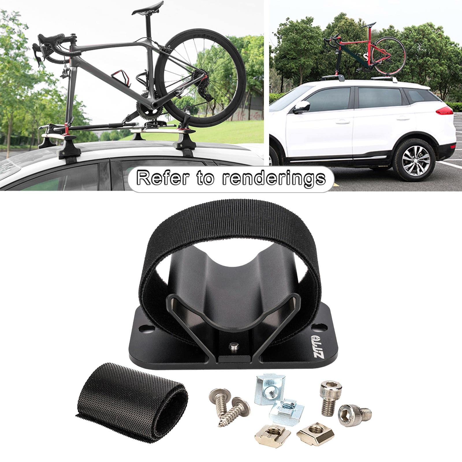 LOVIVER MTB Gabelschloss Halterung Auto Dachträger Fahrradhalter Steckachse Parkständer Fahrradständer Fahrrad Gabel Fester Clip, Hinterradträger Baumarkt