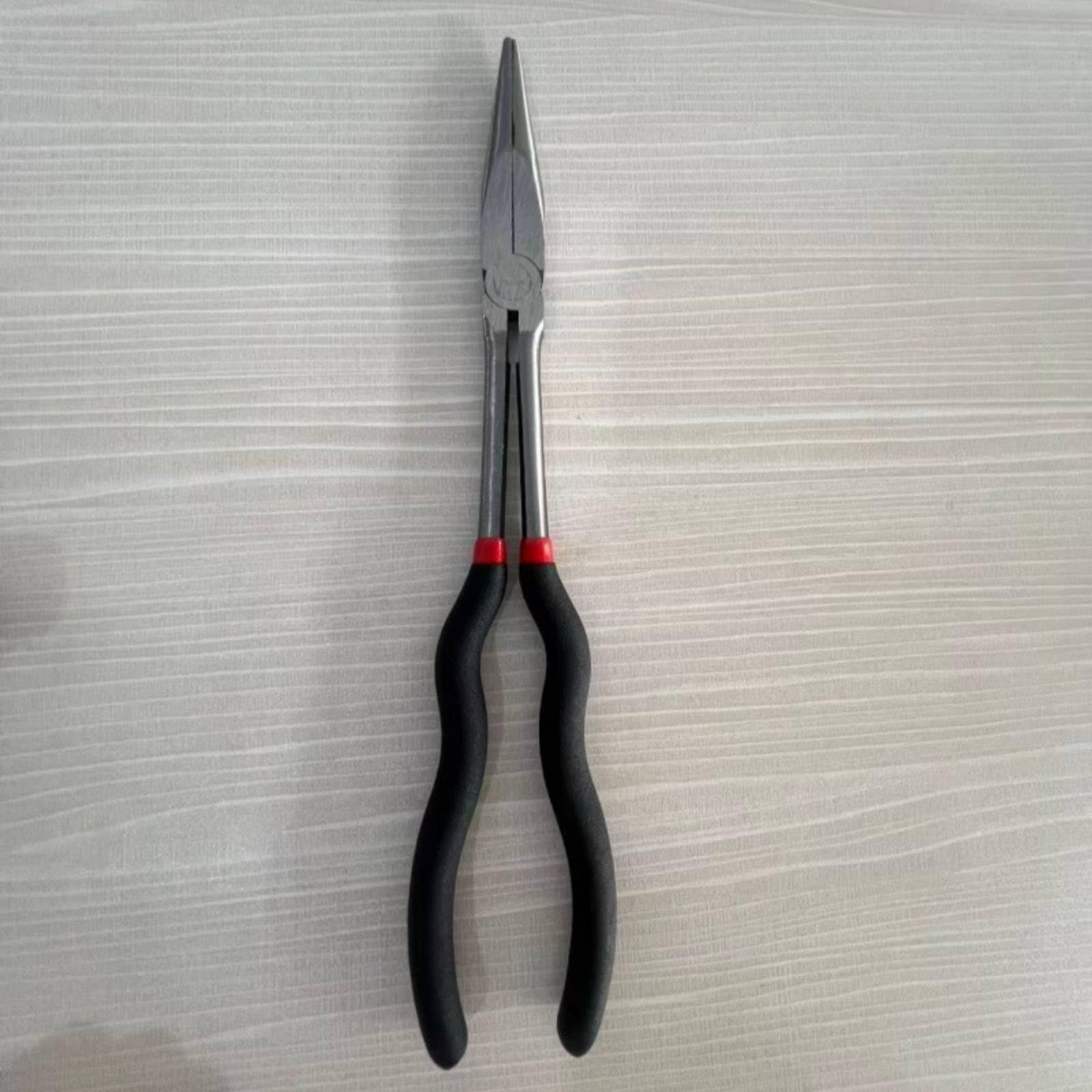 5 Pezzi Pinza Becchi Lunghi Set Completo, Set Di 5 Pinze Allungate Con Manico A Zucca Confezione Arrotolabile