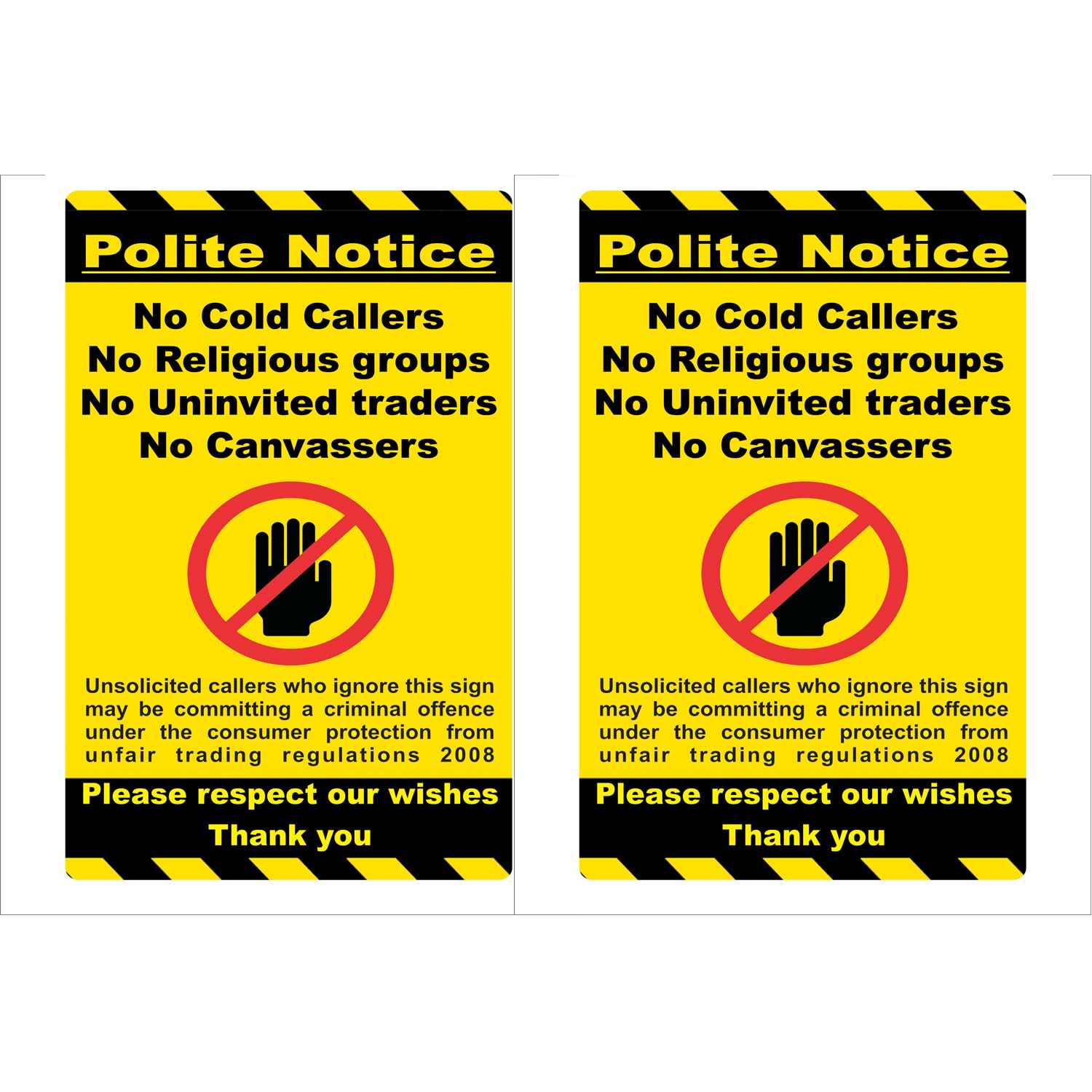 V Safety Stop! No Cold Callers, No Canvassers, No Sales...Thank You 150 - Foto 8