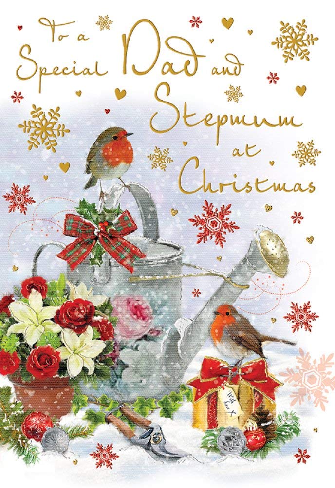 Regalo De Reyes Para Mama Piccadilly Greetings Regal Publishing - Tarjeta De Navidad Tradicional Para Papá, Beige, Azul, Marrón, 9 X 6 Pulgadas Tarjeta Regalo Navidad