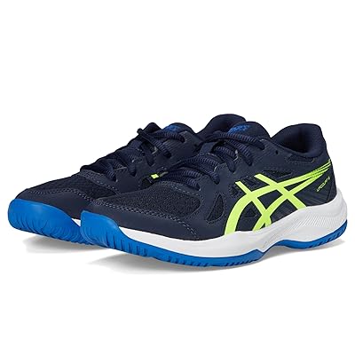 ASICS Kids Upcourt 6 GS (Little Kid/Big Kid) Kids Shoes Midnight/Safety Yellow