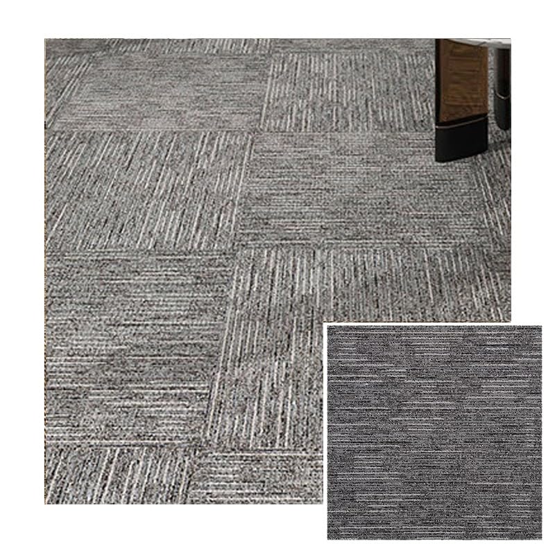 Dalles moquette antidérapantes et réutilisables tapis de sol lavable pose facile sans colle
