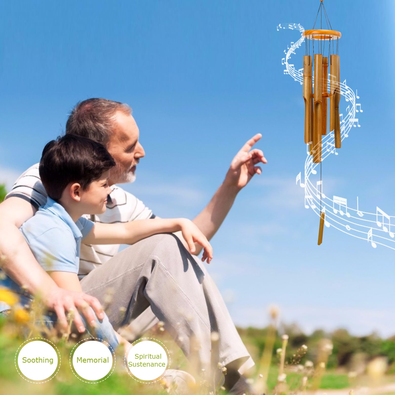 Taman Bamaboo Carillon éolien pour l'extérieur