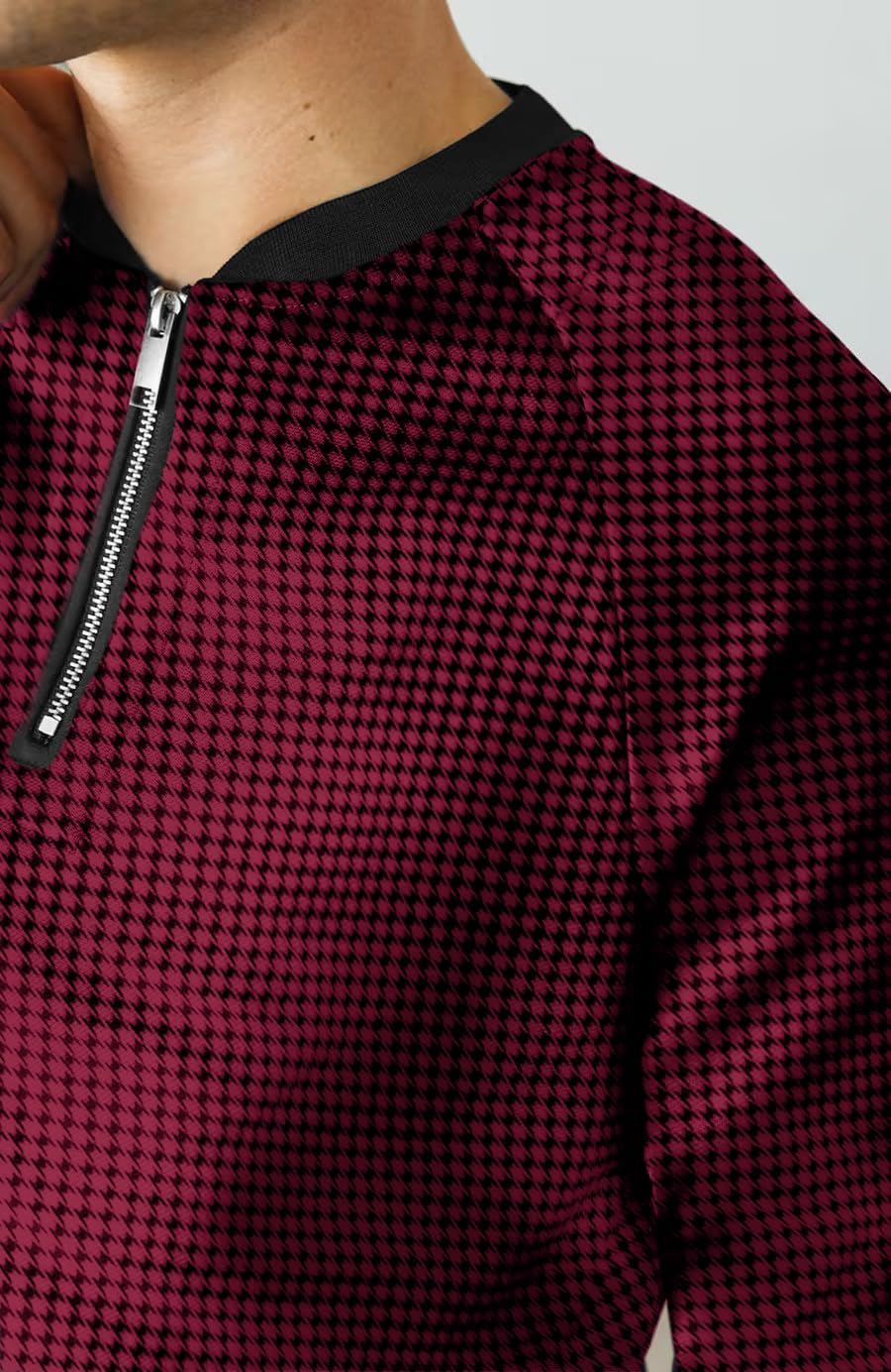 LecGee Mens 2 Piece Tracksuit Long Sleeve Zip Polo Shirts Set Jogging Casual Sweatsuit Athletic Outfits - Image 5