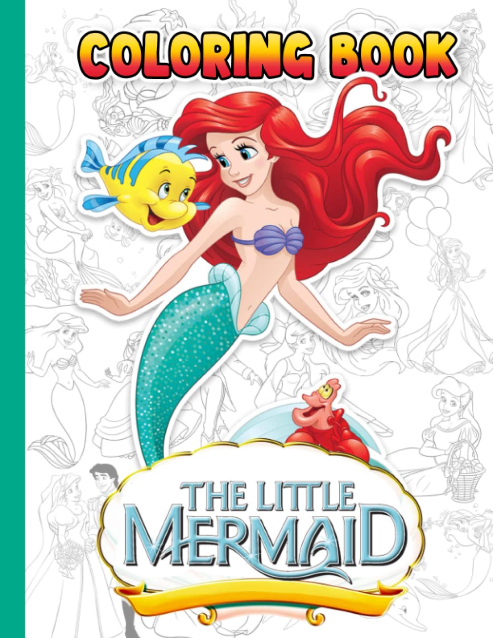 Buy The Líttle Mérmaid Coloring Book: Encourage Creativity for Boys and ...