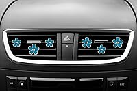 Vista 18 de Clips para salidas de aire - 6 piezas de decoración de margaritas para automóvil para salidas de aire y aire acondicionado - Accesorios
