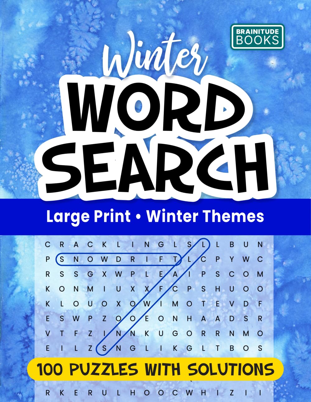 Winter Word Search Large Print Winter Themes: 100 Puzzles with Solutions