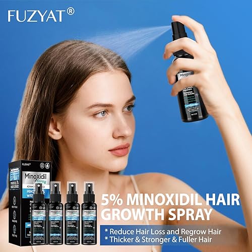 Miniatura 4 de Minoxidil al 5% para tratamiento de pérdida de cabello para hombres, minoxidil para mujeres, aerosol para el crecimiento del cabello, para hombres y