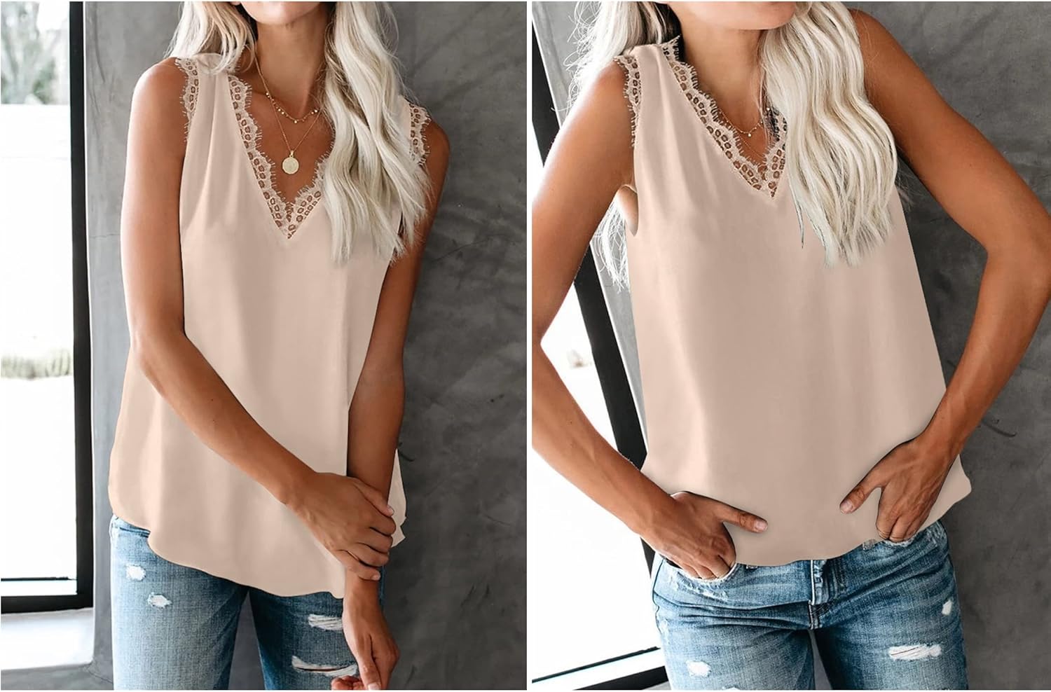 lime flare Sexy Summer Lace Trim Sleeveless Cami Tank Tops Dressy Camisole - Image 3