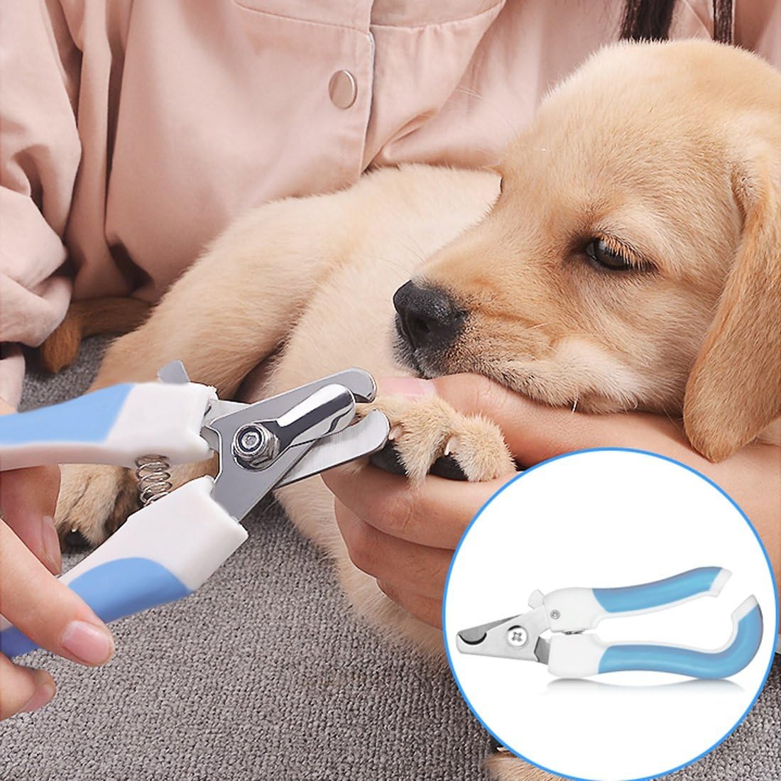 Dog Nail Clipper and Trimmer Pet Nail Clippers with Free Nail File Start Professional and Safe Guard Pet Grooming at Home for Large and…