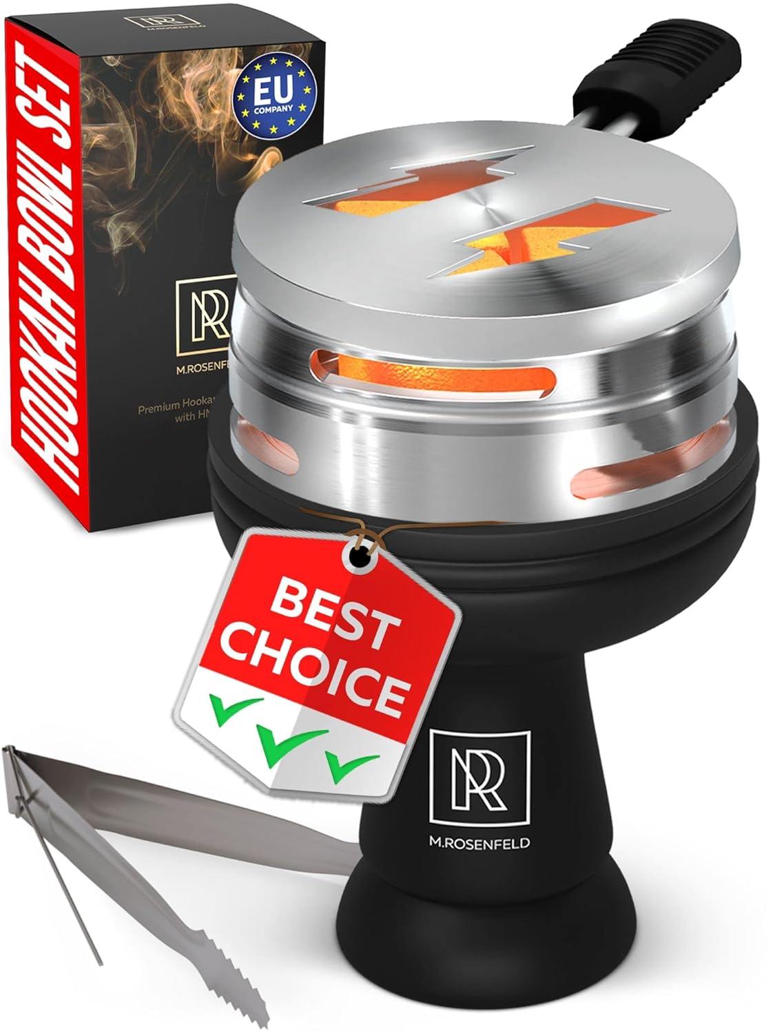 M. ROSENFELD Hookah Bowl Set Silicone Premium Shisha Bowl Phunnel Bowl