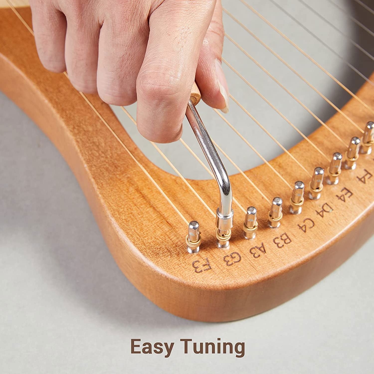 Arpa A Lira 21 Corde, Strumento A Corde Portatile Con Chiave Di Sintonia Per Musica/Bambini/Adulti/Principianti/Professionisti/Regalo