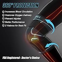 Vista 7 de NEENCA Rodilleras para Dolor de Rodilla - Paquete de 2 Mangas de Rodilla para Alivio del Dolor, Mangas de Compresión de Rodilla con Correas