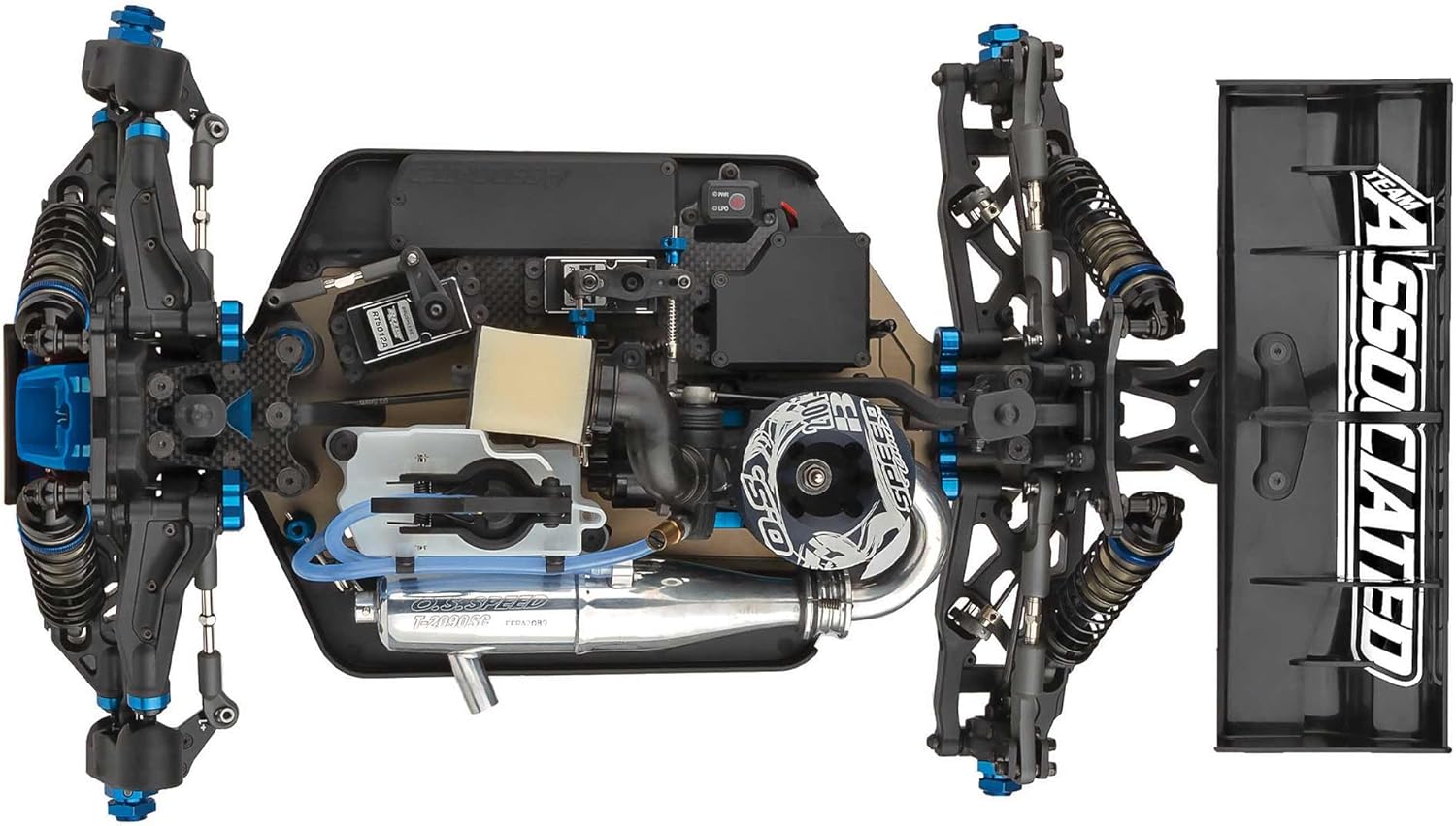 De sus în jos view of internal components