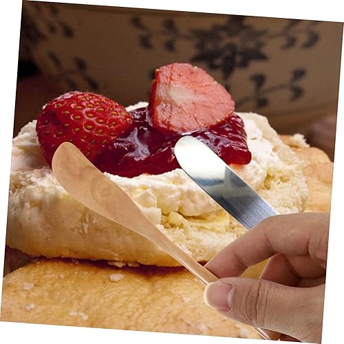 Miniatura 3 de 3 unids estilo japonés raspador de madera mantequilla espátula de silicona suministro de cocina Gadget cocina cocina cortador de madera suministro