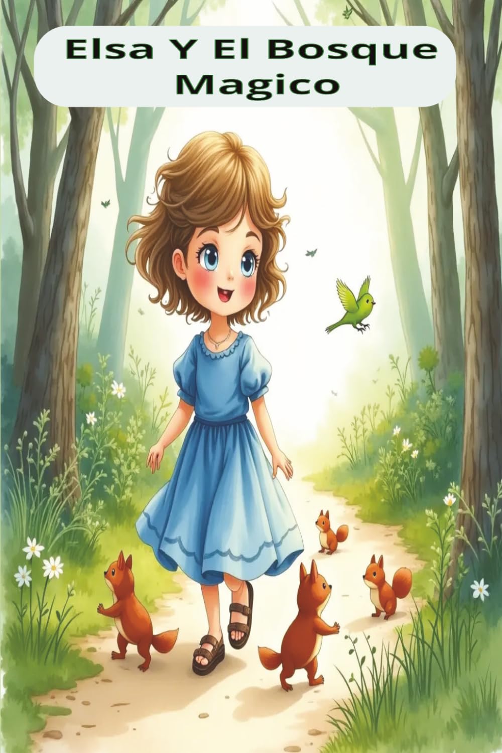 Elsa Y El Bosque Mágica: Un Viaje Encantado en el Bosque, Una Aventura Llena de Magia y Amistad, Una Historia Mágica para Niños, tamano 6x9, 24 paginas