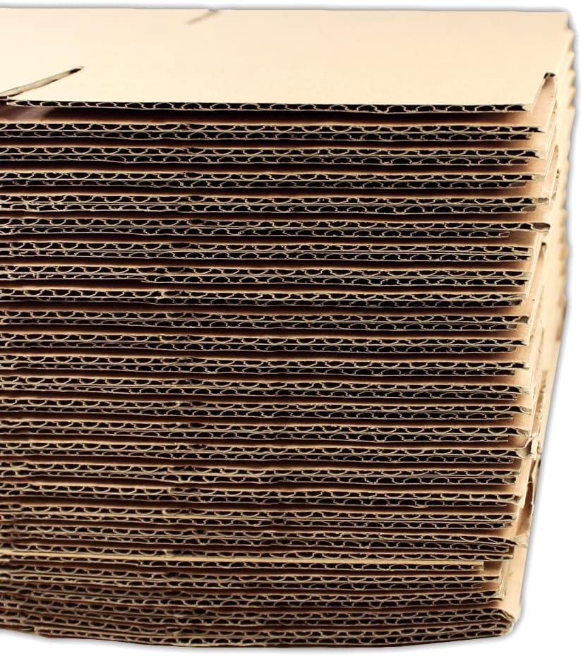 25 EcoSwift 8x6x4 Corrugated Cardboard Shipping Boxes Mailing Moving Packing Carton Box 8 x 6 x 4 inches