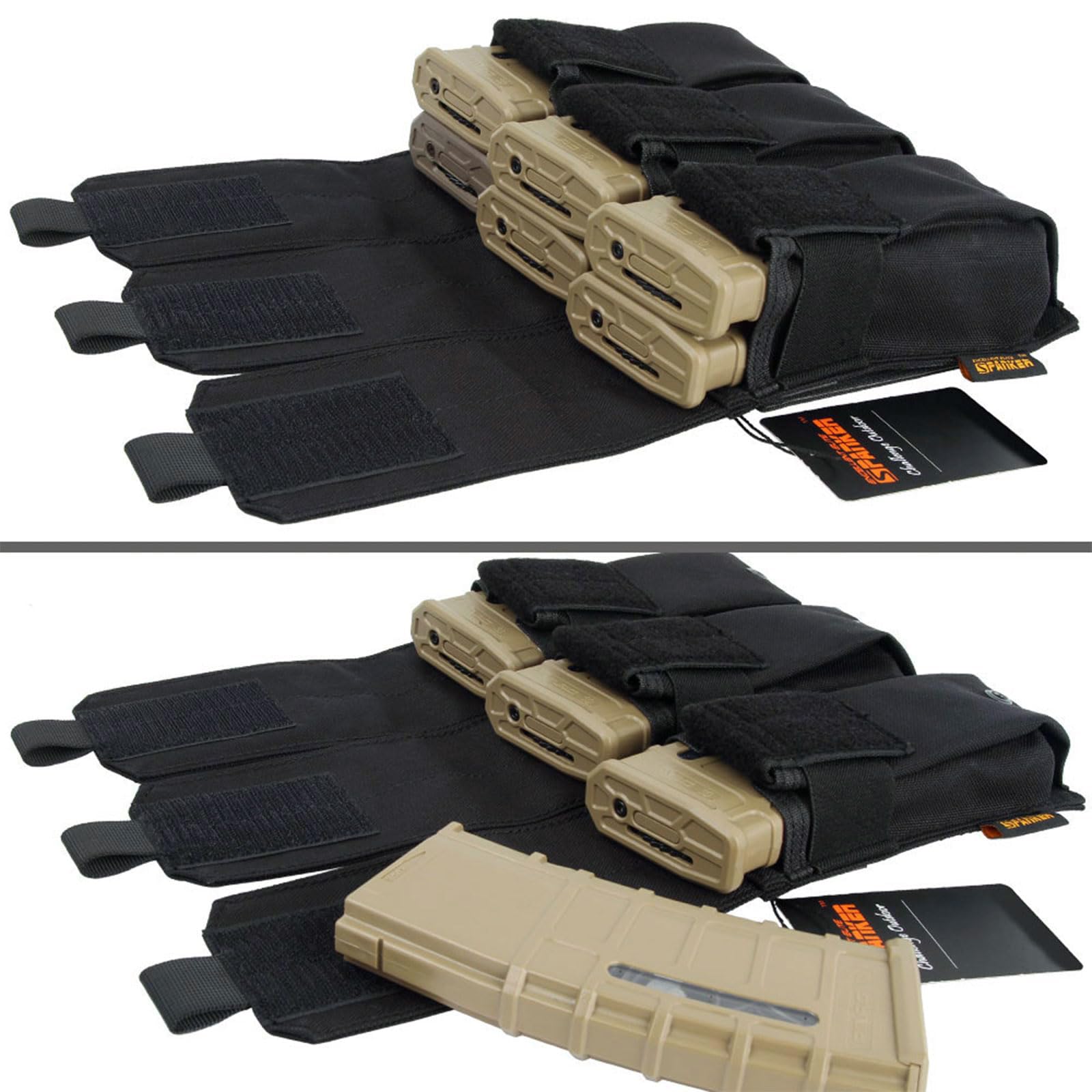 EXCELLENT ELITE SPANKER Tactical Molle Single/Double/Triple Mag Pouch für M4 M14 M16 AR15 AR10 G36 Magazin Fasst 2 Magazine
