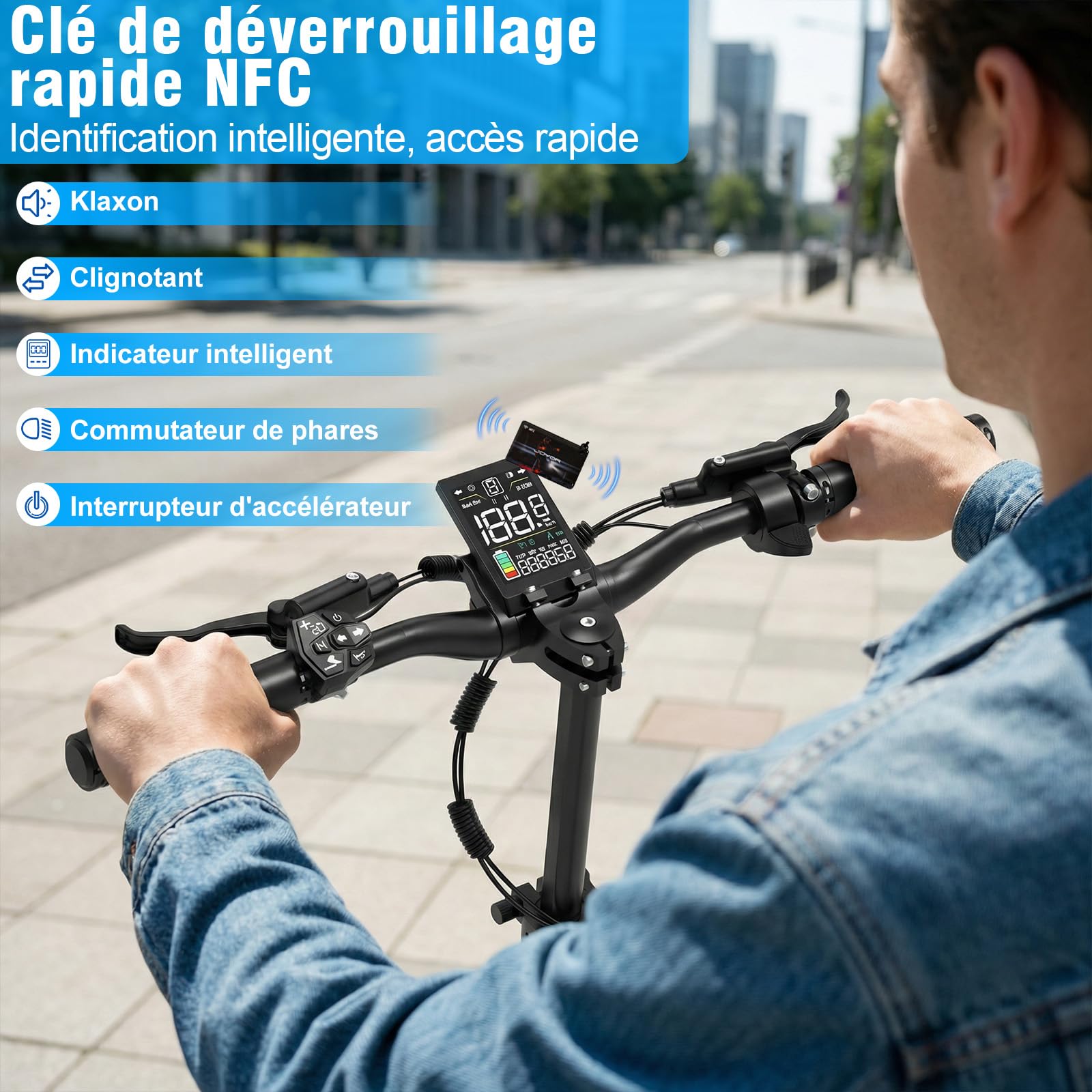 Trottinette Électrique Adulte, Batterie 60V/48 13/18Ah,Moteur 600/2000W,Trotinette Electrique Puissante Tout Terrain Ultra Legere Double Suspension,10 Pouces Scooter Électrique lectrique