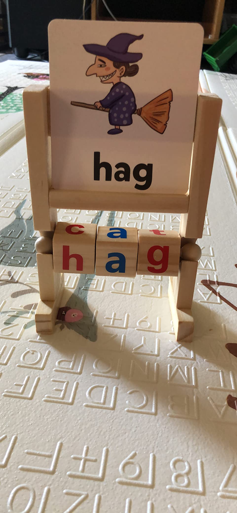 $5/mo - Finance Coogam Wooden Reading Blocks Short Vowel Rods Spelling ...