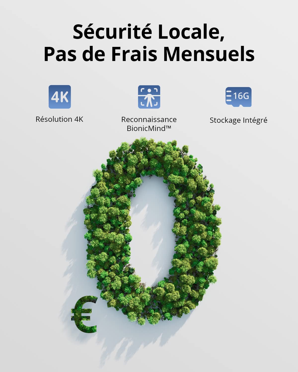 eufy Security eufyCam S330(eufyCam 3), Surveillance WiFi Extérieure sans Fil, Résolution 4K, Panneau Solaire Intégré, Vision Nocturne Couleur, Pas de Frais Mensuels, Nécessite HomeBase 3, Kit 2+1